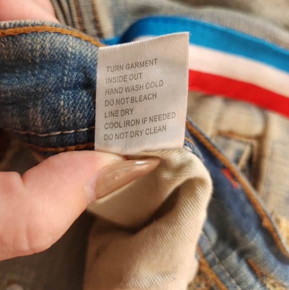 Men's Preme Distressed & Stacked Jeans (32/32) - Picture 7 of 11